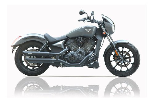 V-Performance Twin slash / cut Auspuffset, D=80mm, Euro 4,