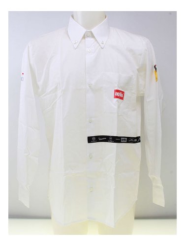 Camisa Aprilia Service, Hombre, blanca, Talla: L