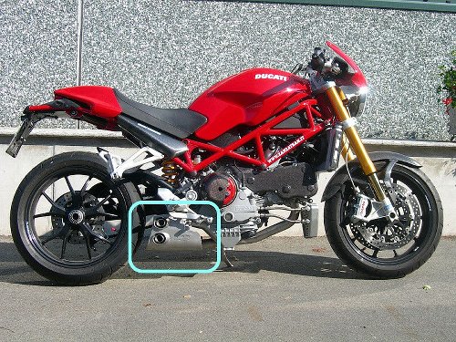 QD Spare exhaust for all Ducati Ex-Box exhausts with single