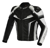 Büse Mille Lederjacke schwarz/weiß 48