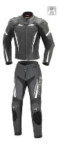Büse Imola tuta in pelle 2 pezzi donna nero/bianco 38