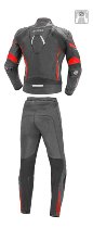 Combinaison cuir Büse Imola 2 pièces femme noir/néon-rouge