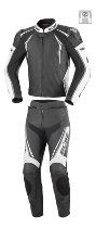 Büse Silverstone Pro tuta in pelle 2 pezzi nero/bianco 52