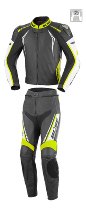 Büse Silverstone Pro tuta in pelle 2 pezzi nero/giallo neon