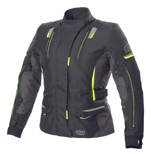 Büse Jana Ladies Textile Jacket Black/Neon Yellow 36