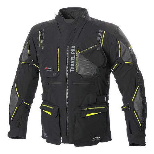 Büse Travel Pro Textiljacke Schwarz/Neon Gelb 52