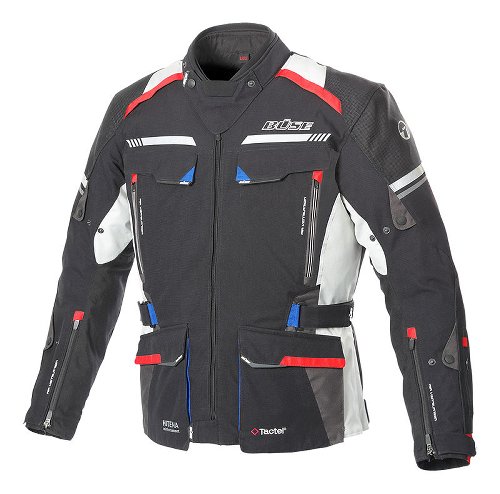 Büse Highland II Chaqueta Negro/Azul/Rojo 48