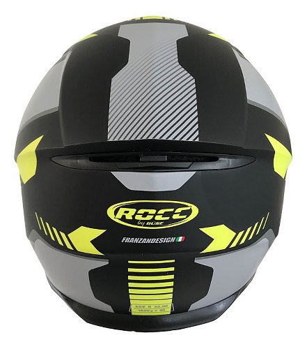 ROCC 453 Integralhelm Matt Schwarz/Neon Gelb S