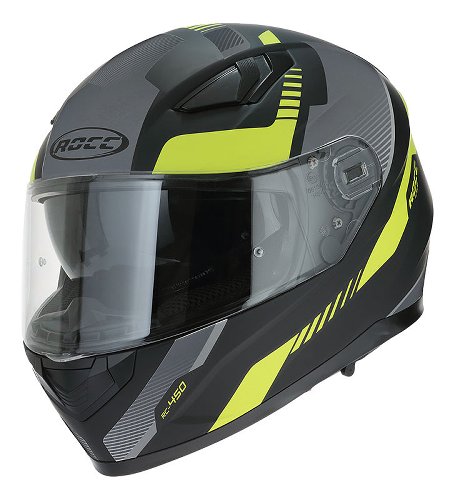 ROCC 453 Integral Helmet Matt Black/Neon Yellow S