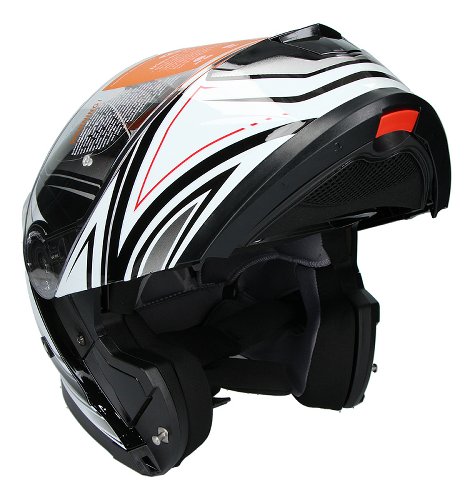 ROCC 661 Klapphelm weiß/schwarz XS NML