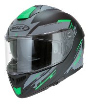 ROCC 861 Integral Helmet Matt Black/Green XS