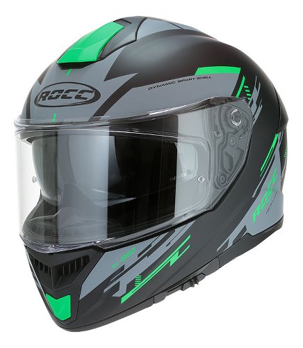 ROCC 861 Integral Helmet Matt Black/Green S