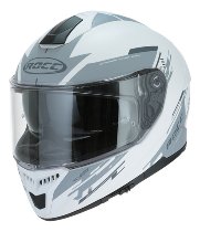 ROCC 861 Integralhelm Matt Weiß/Grau XS