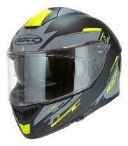 ROCC 861 Integralhelm Matt Schwarz/Neon Gelb XS