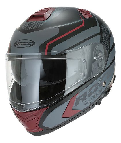 ROCC 981 Klapphelm Matt Schwarz/Rot S