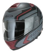 ROCC 981 Flip-Up Helmet Matt Black/Red L