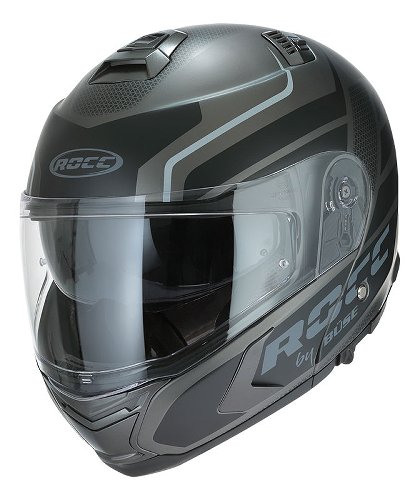 ROCC 981 Klapphelm Matt Schwarz/Grau XS