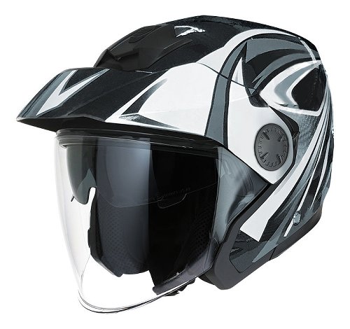 ROCC 271 Jet Helmet Black/White XL