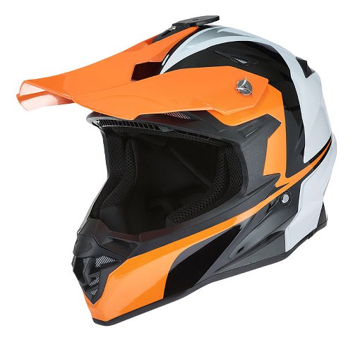 ROCC 712 Cross Helmet Orange/White S