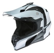 ROCC 712 Cross Helmet Silver/White XS