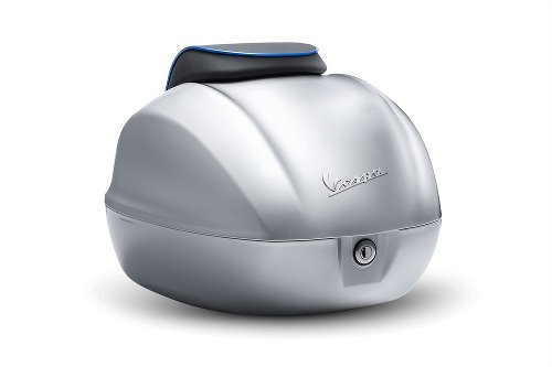 Vespa topcase 32lts pequeño, gris plata