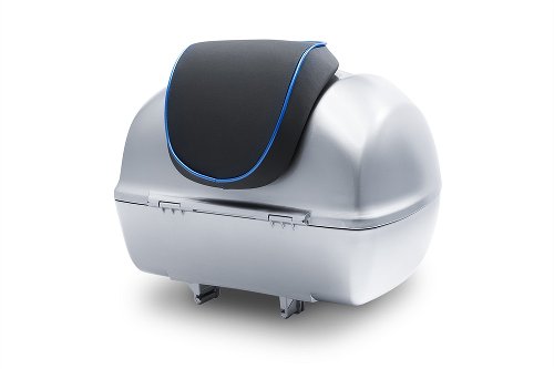 Bauletto Vespa, cuscino posteriore - nero con profili blu