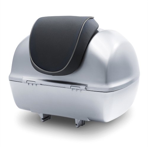Vespa top case, cojín trasero - gris con ribete gris claro
