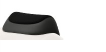 Bauletto Vespa, cuscino posteriore - nero