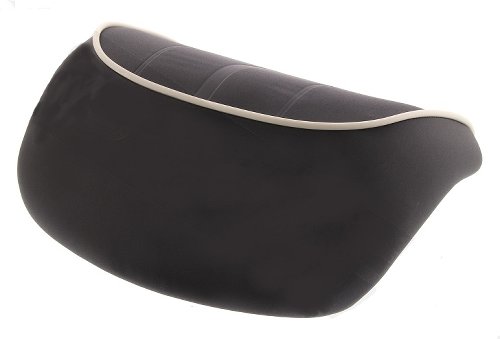 Vespa top case, back cushion 36l - black with grey piping