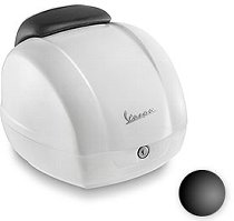 Vespa Topcase 36lts, incl. dossier noir - noir
