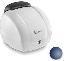 Top case Vespa 36lts, dossier beige inclus - Bleu