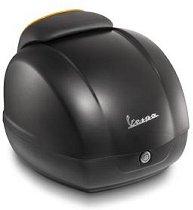 Topcase Vespa 36lts, dossier inclus avec passepoil noir