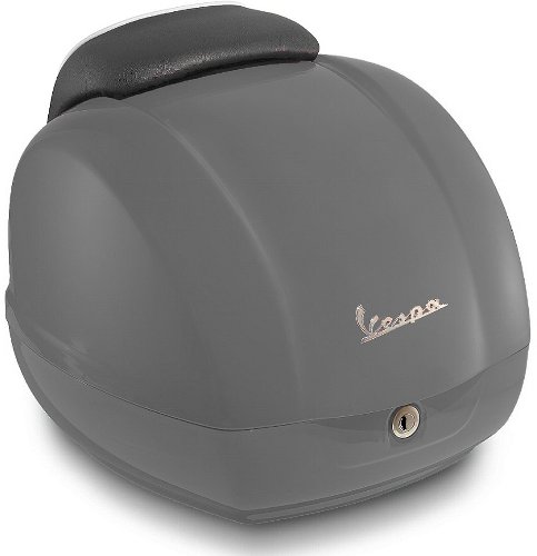 Vespa top case 36lts, incl. backrest - grey matt