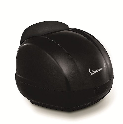 Vespa top case 36lts, incl. backrest black - black matt