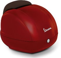 Vespa top case 36lts, incl. respaldo negro - rojo