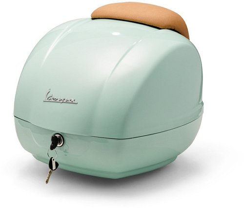 Vespa Topcase 36lts, incl. backrest brown - Relax green