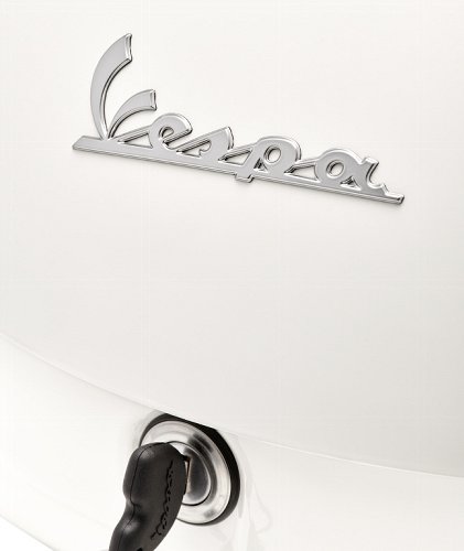 Topcase Vespa 36lts, dossier inclus noir - blanc