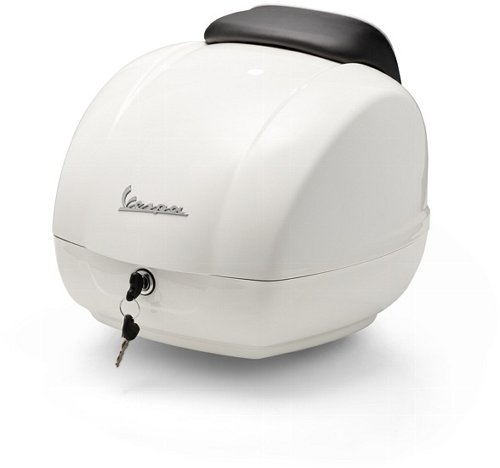 Topcase Vespa 36lts, dossier inclus noir - blanc