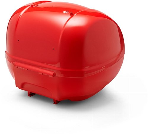 Vespa top case 36lts, incl. respaldo - Dragon rojo