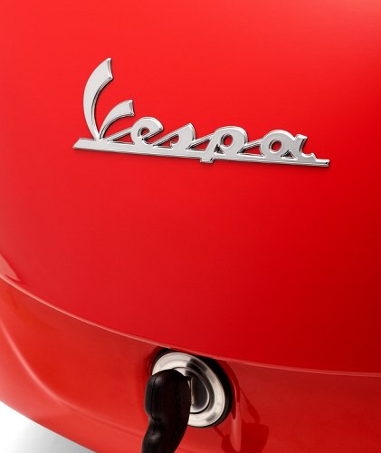 Vespa top case 36lts, incl. respaldo - Dragon rojo
