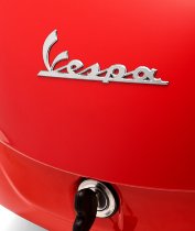 Vespa top case 36lts, incl. respaldo - Dragon rojo