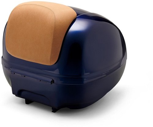 Vespa top case 36lts, incl. respaldo - azul oscuro