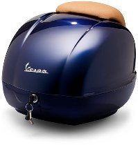 Vespa top case 36lts, incl. respaldo - azul oscuro