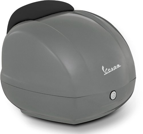 Vespa top case 36lts, incl. backrest - grey