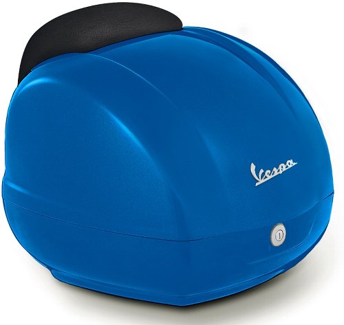 Vespa Topcase 36lts, inkl. Rückenlehne - blau