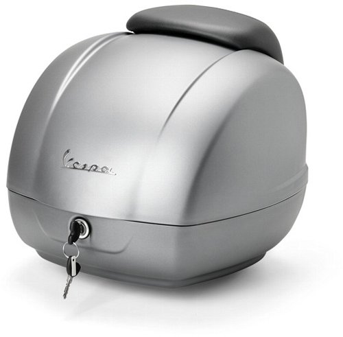 Vespa Topcase 36lts, inkl. Rückenpolster - Travolgente grau