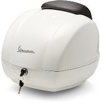 Vespa Topcase 36lts, inkl. Rückenpolster - Innocenza weiß
