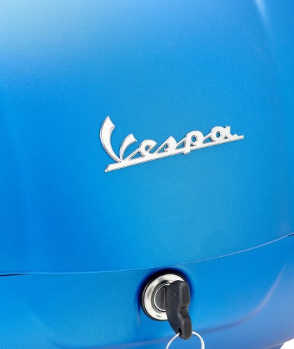Vespa Topcase 36lts, inkl. Rückenpolster -  Vivace blau matt