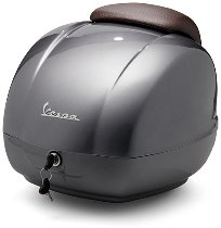 Vespa Topcase 36lts, inkl. Rückenpolster - Travolgente grau