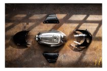 Moto Guzzi Fairing kit, complete, black mat - V7 III